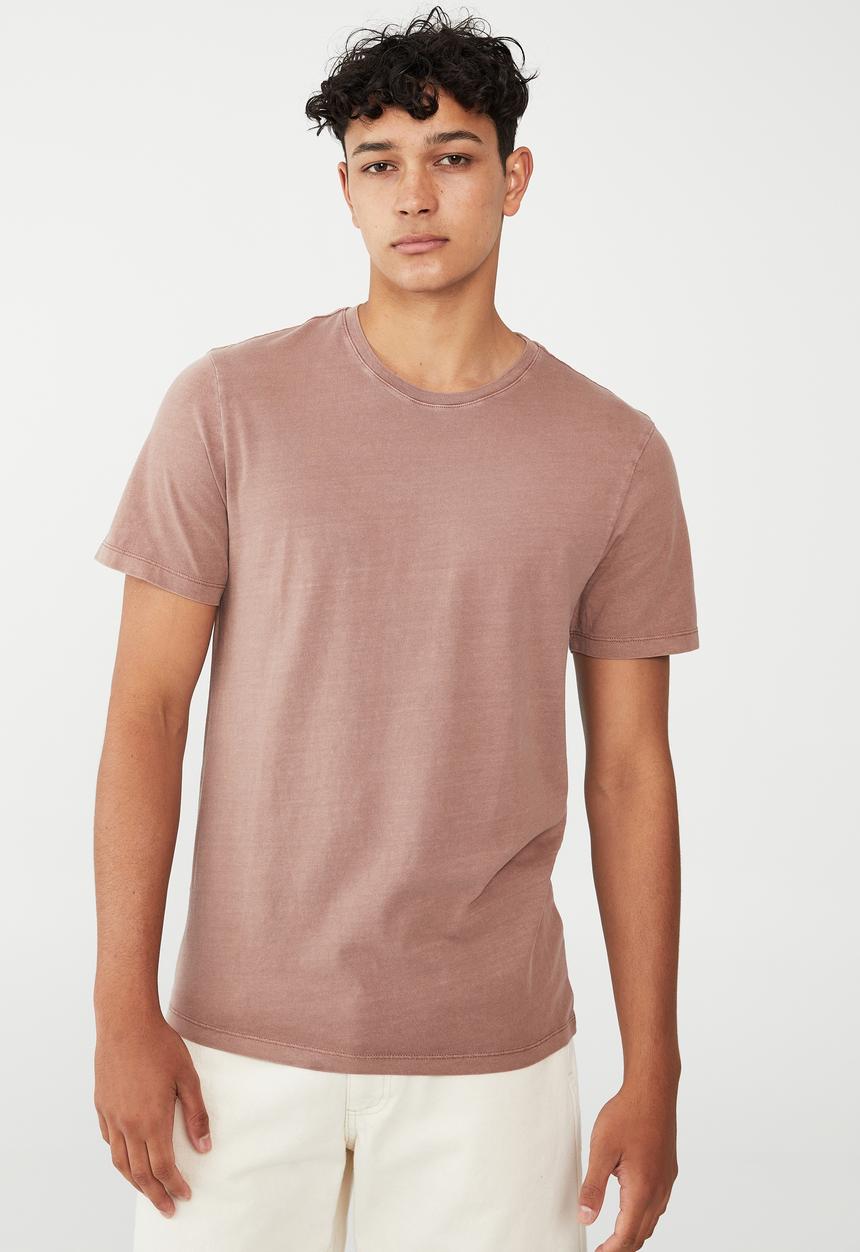 Cotton On - Organic crew T-shirt - cognac brown