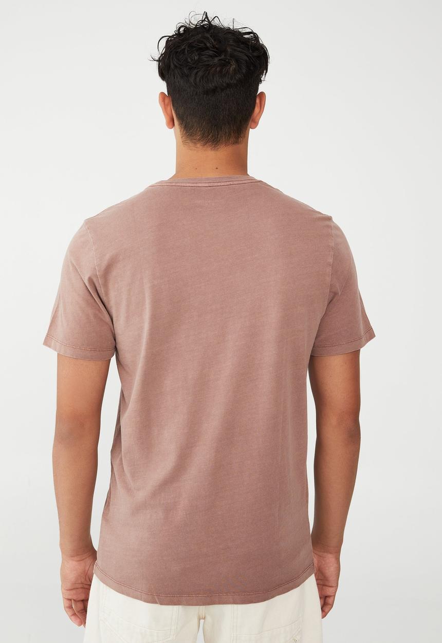 Cotton On - Organic crew T-shirt - cognac brown