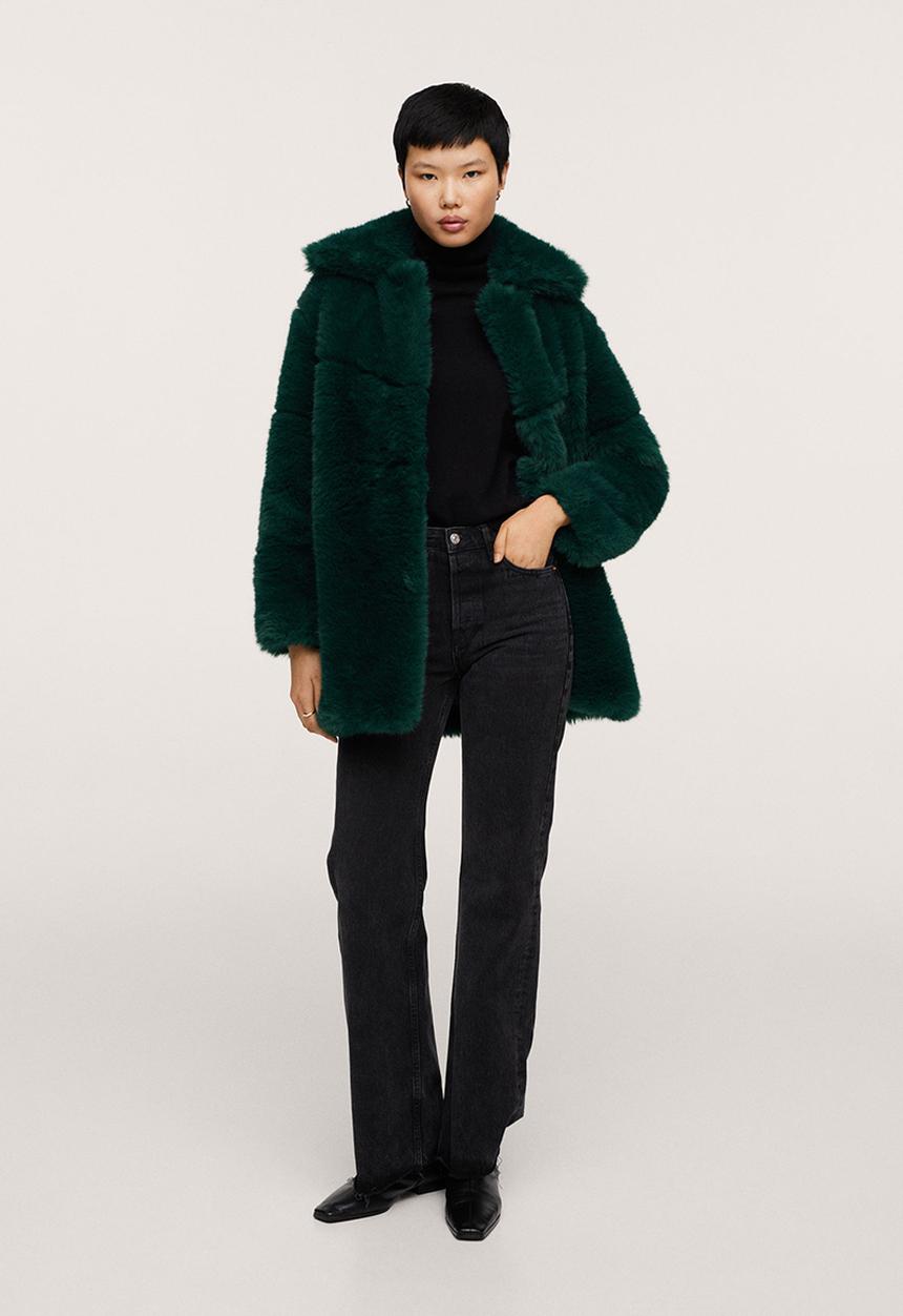 MANGO - Coat purpurin - dark green