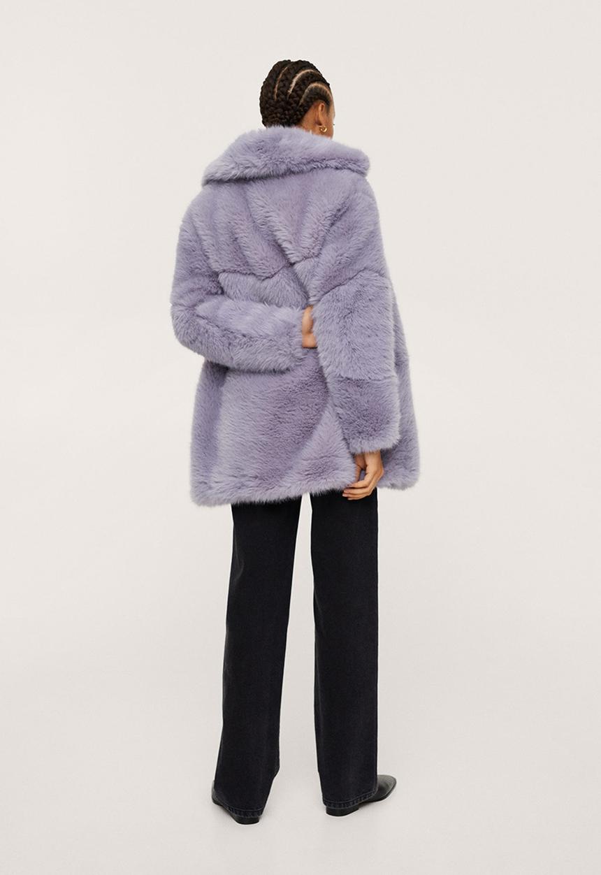 MANGO - Coat purpurin - light pastel purple
