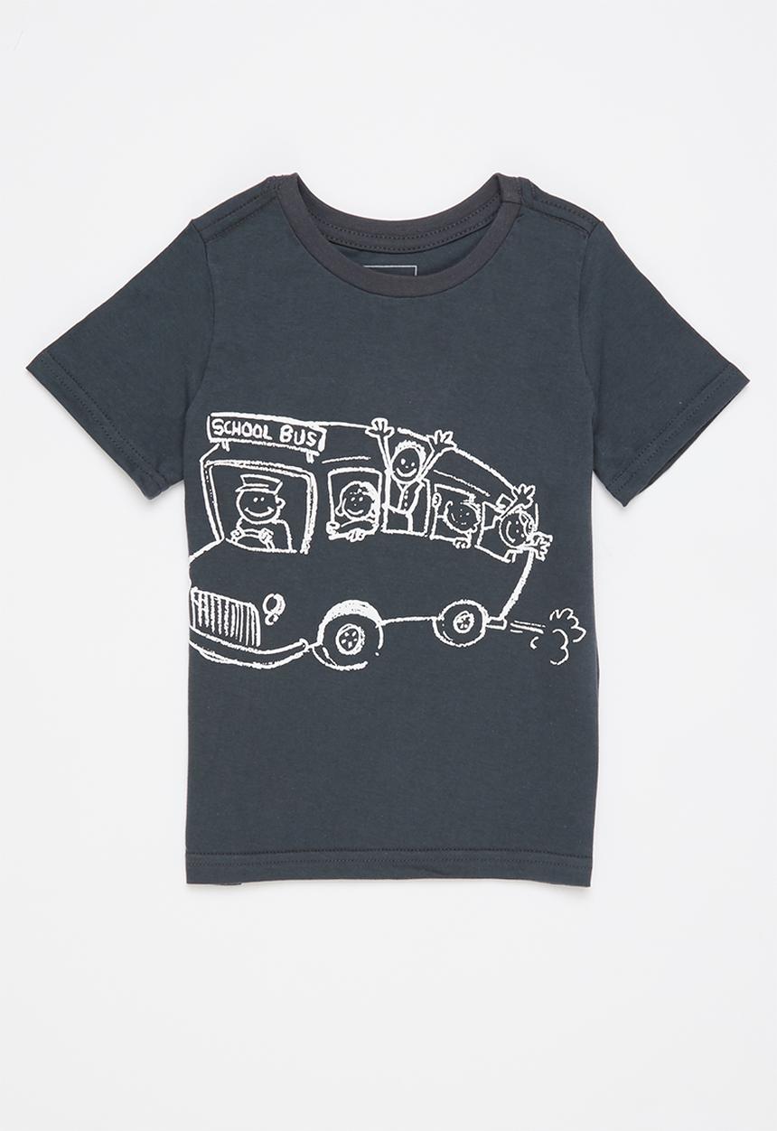 Pop Candy - Boys 2 pack graphic T-shirt - charcoal/grey melannge