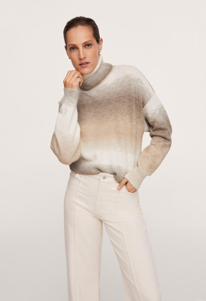 MANGO - Sweater formi - light pastel brown