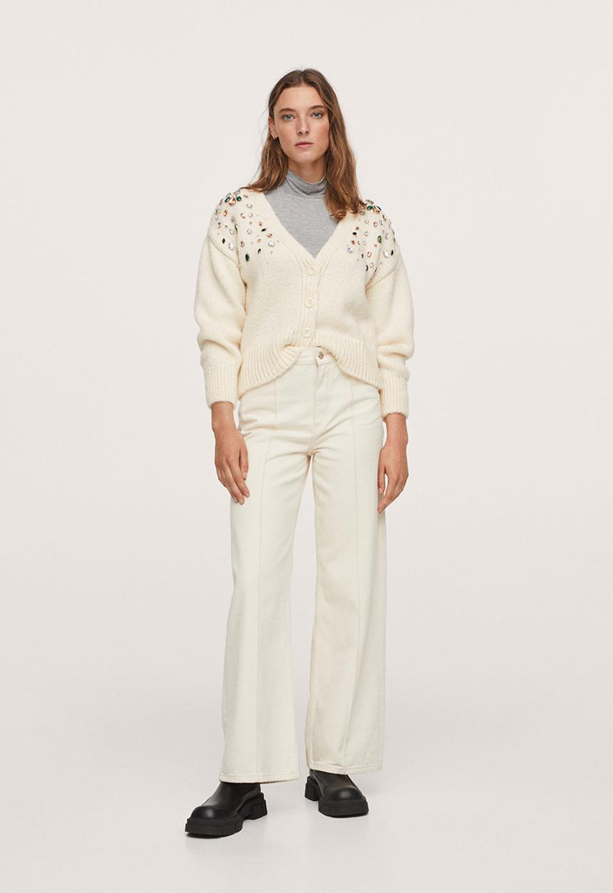 MANGO - Cardigan corona - light beige