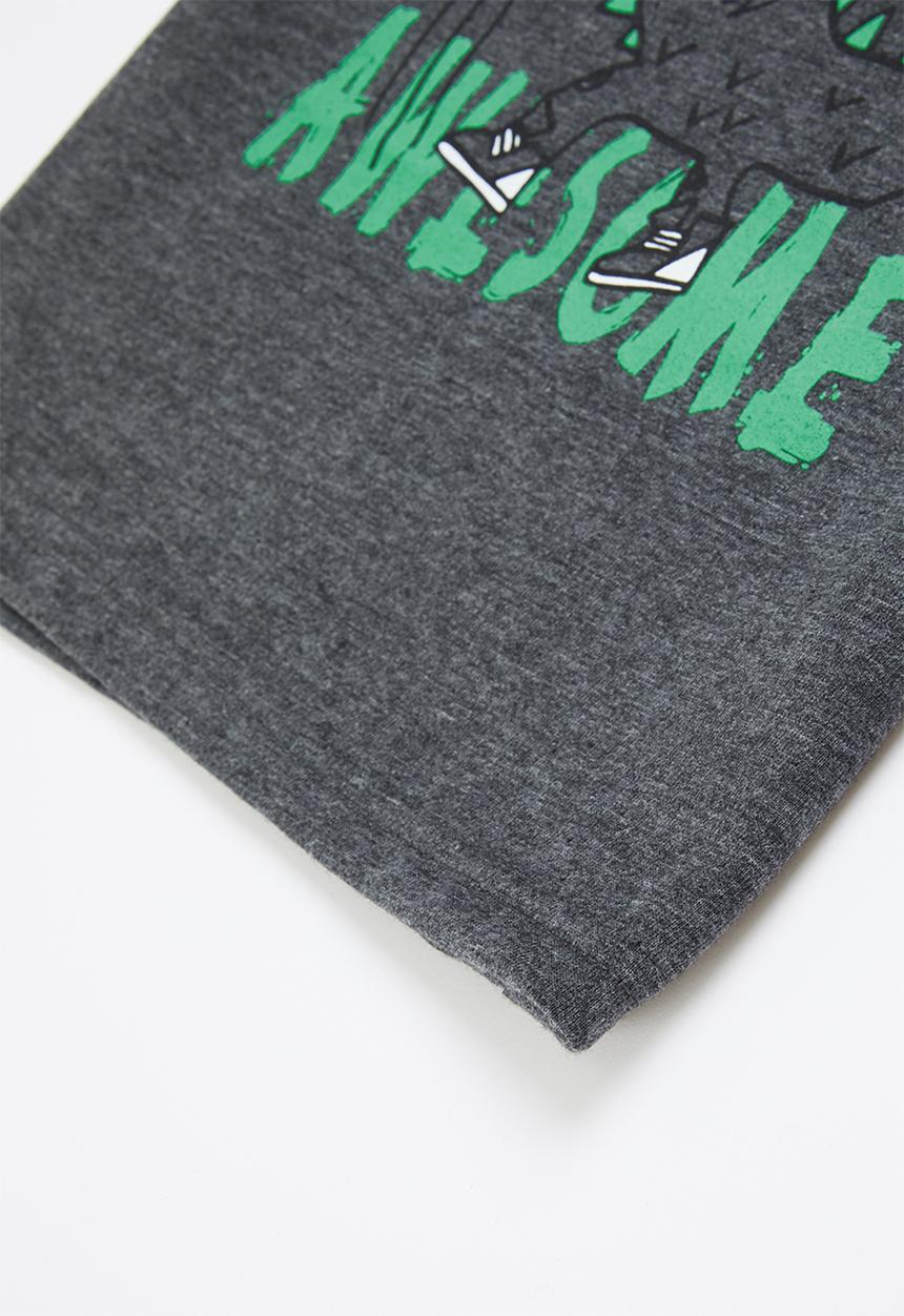 Pop Candy - Boys printed graphic T-shirt - charcoal