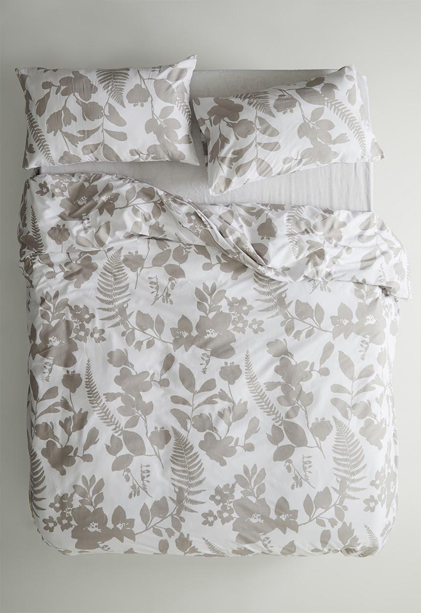 Sixth Floor - Cut out floral printed duvet set - natural