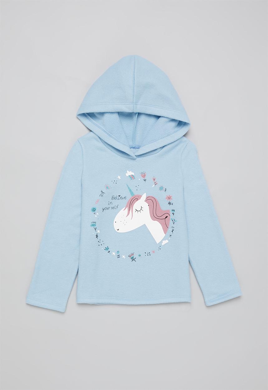 Pop Candy - 2 Pack polar fleece hoodie set - blue/milk