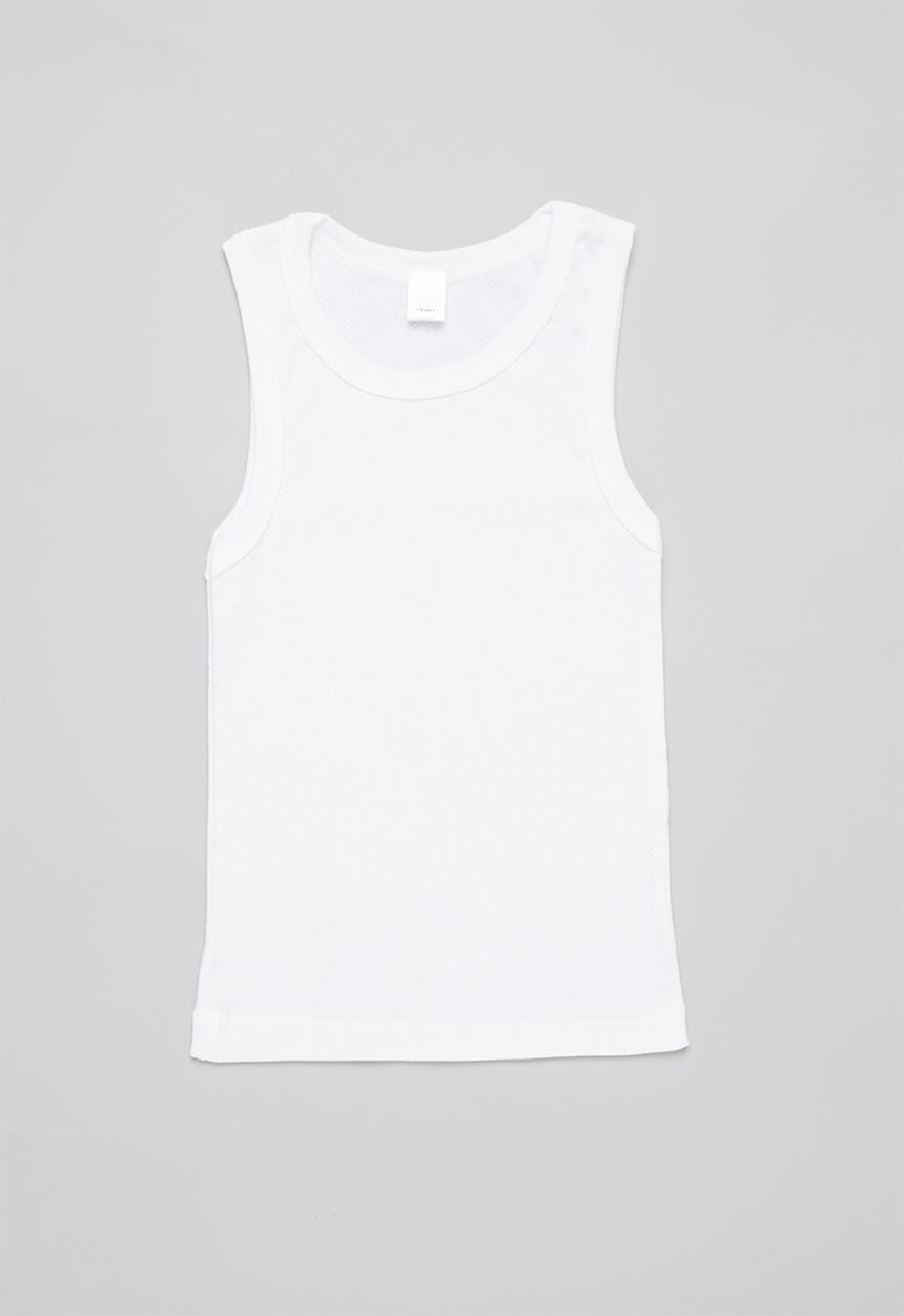 Pop Candy - Boys 2 pack vests - white