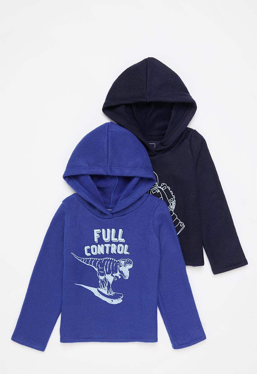 Pop Candy - 2 pack polar fleece hoodie - royal blue/navy