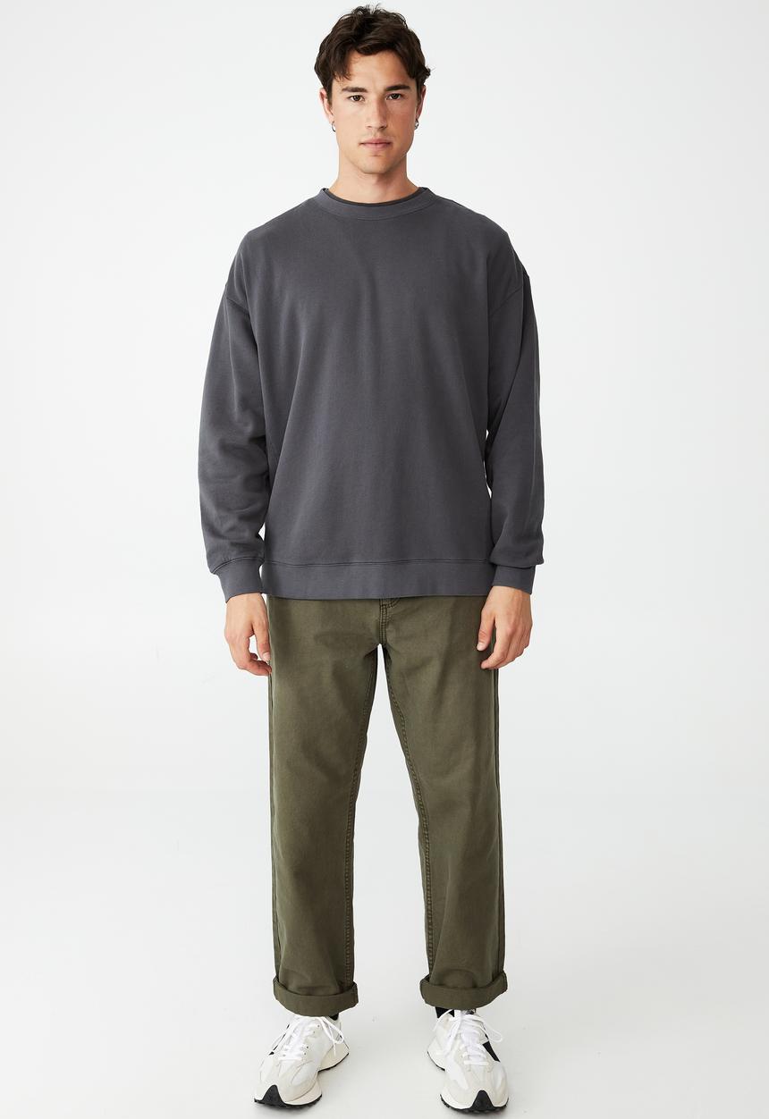 Cotton On - Oversized crew fleece - faded slate