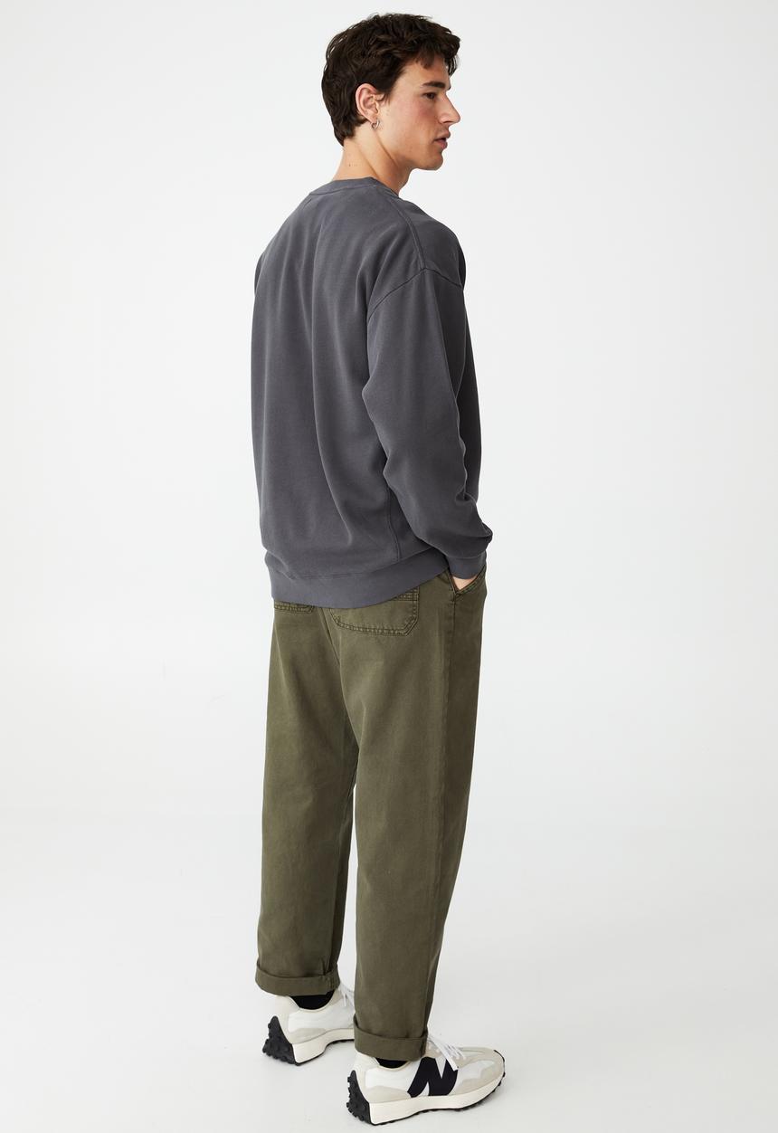 Cotton On - Oversized crew fleece - faded slate