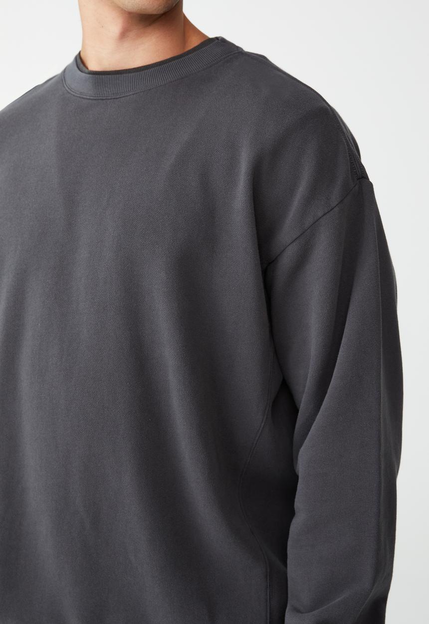 Cotton On - Oversized crew fleece - faded slate