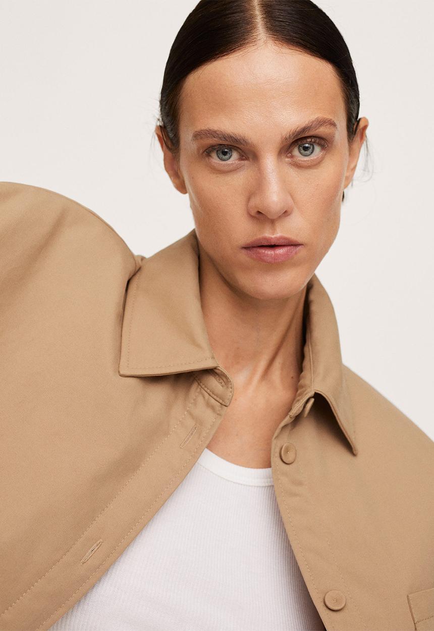 MANGO - Overshirt tivoli - brown
