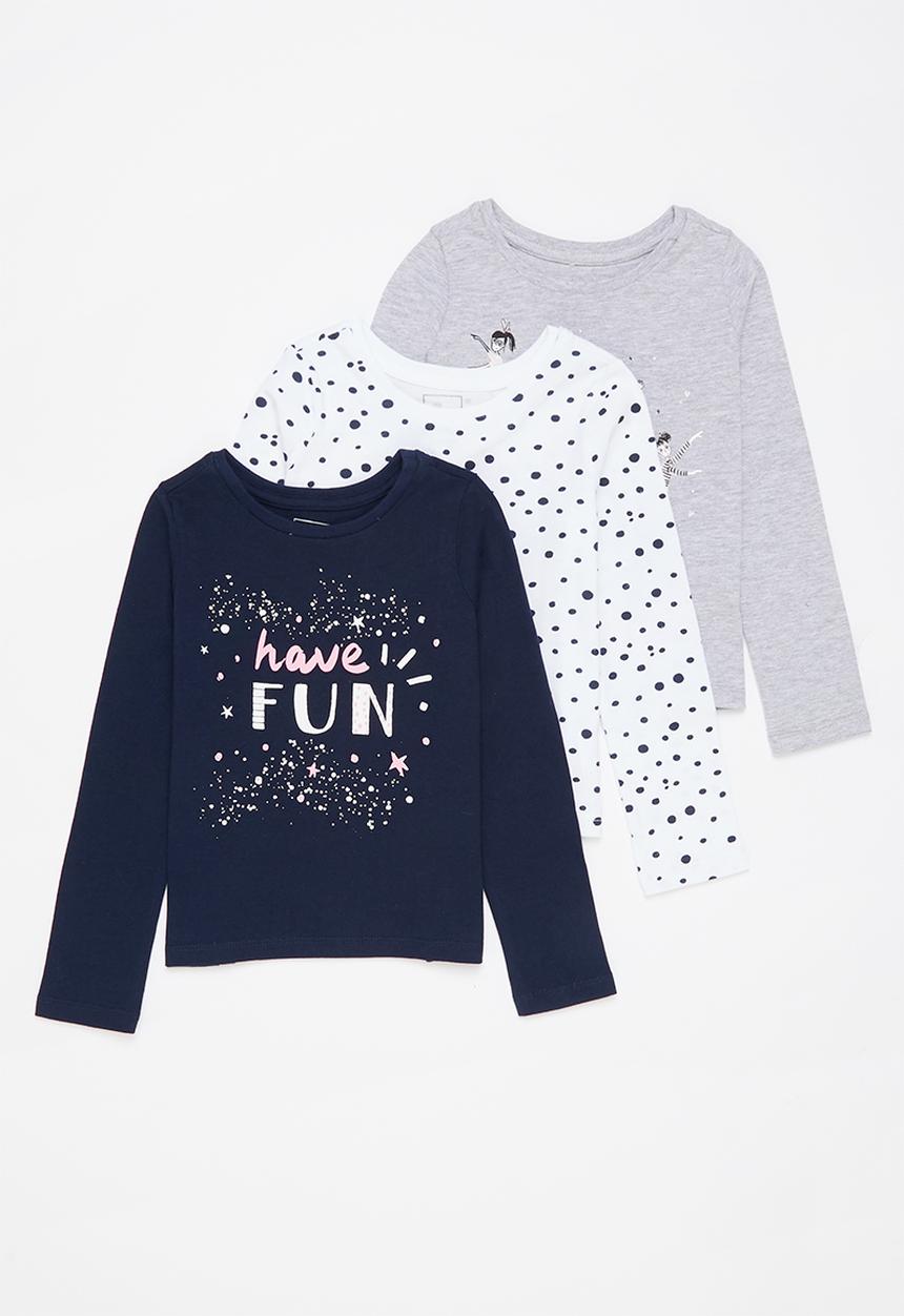 Pop Candy - 3 pack printed T-shirt set - multi