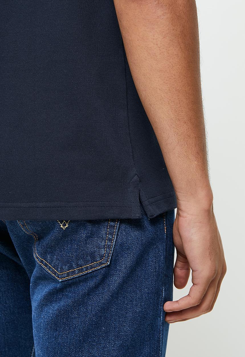 Ben Sherman - Pique short sleeve shirt - navy