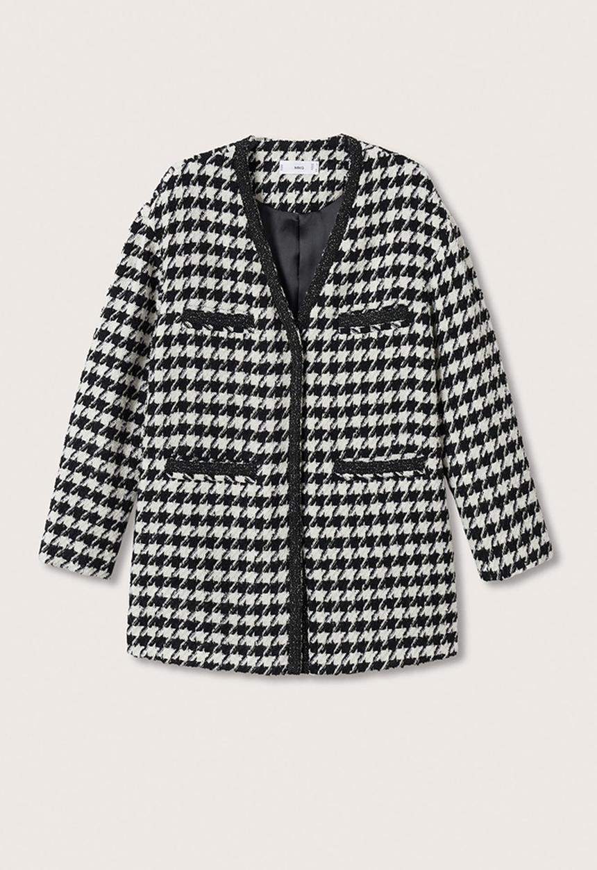 MANGO - Jacket chan - white & black 