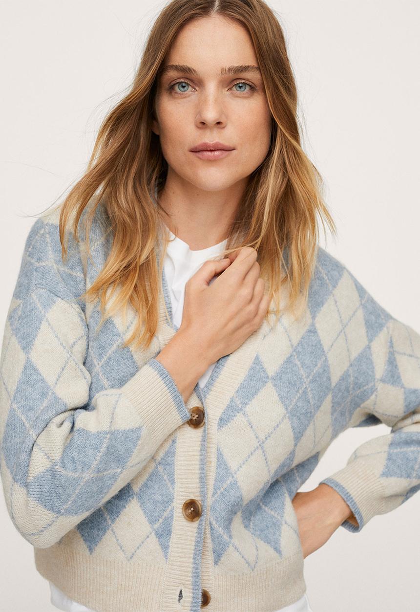 MANGO - Cardigan rumba - pastel blue