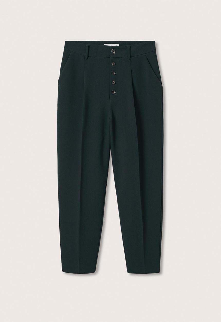MANGO - Trousers luca - green