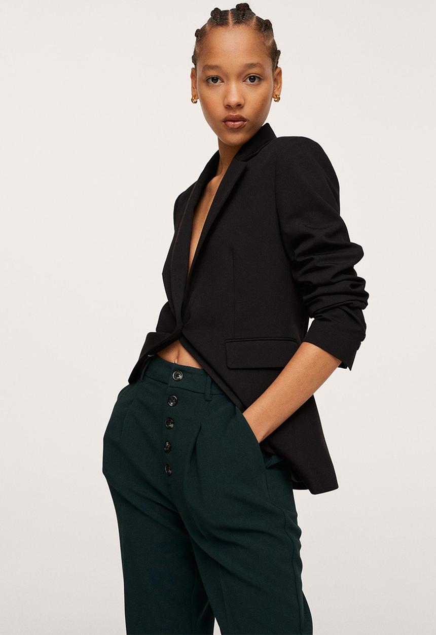 MANGO - Trousers luca - green