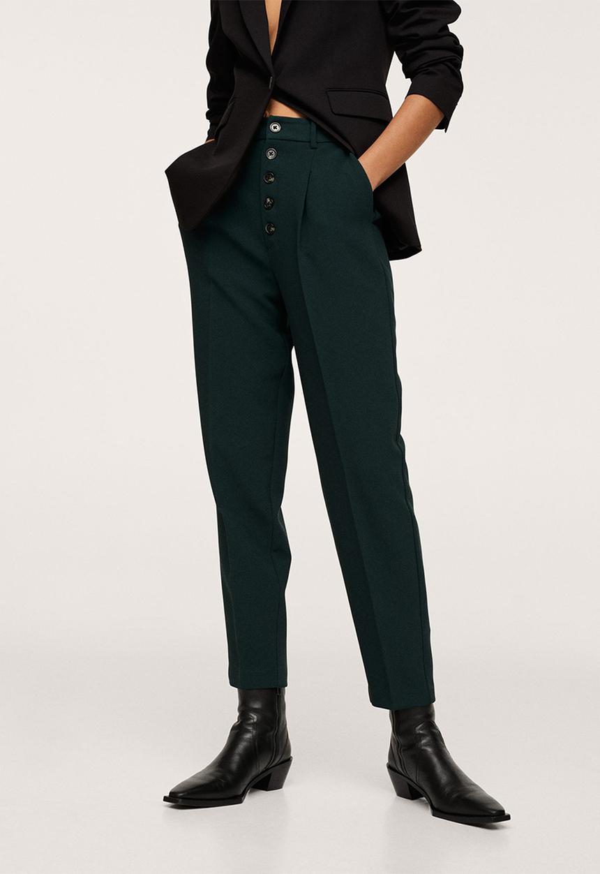 MANGO - Trousers luca - green