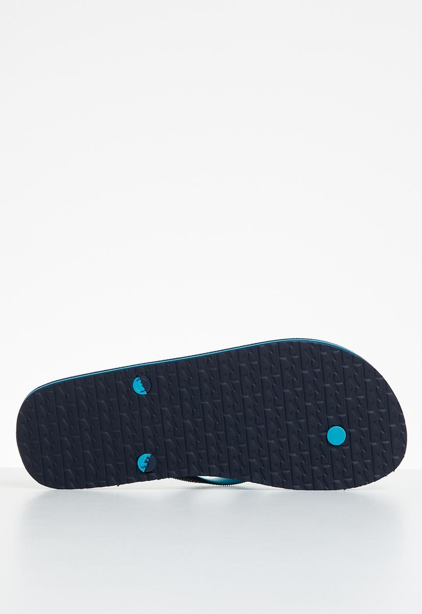 Billabong  - Stacked thongs - navy & cyan