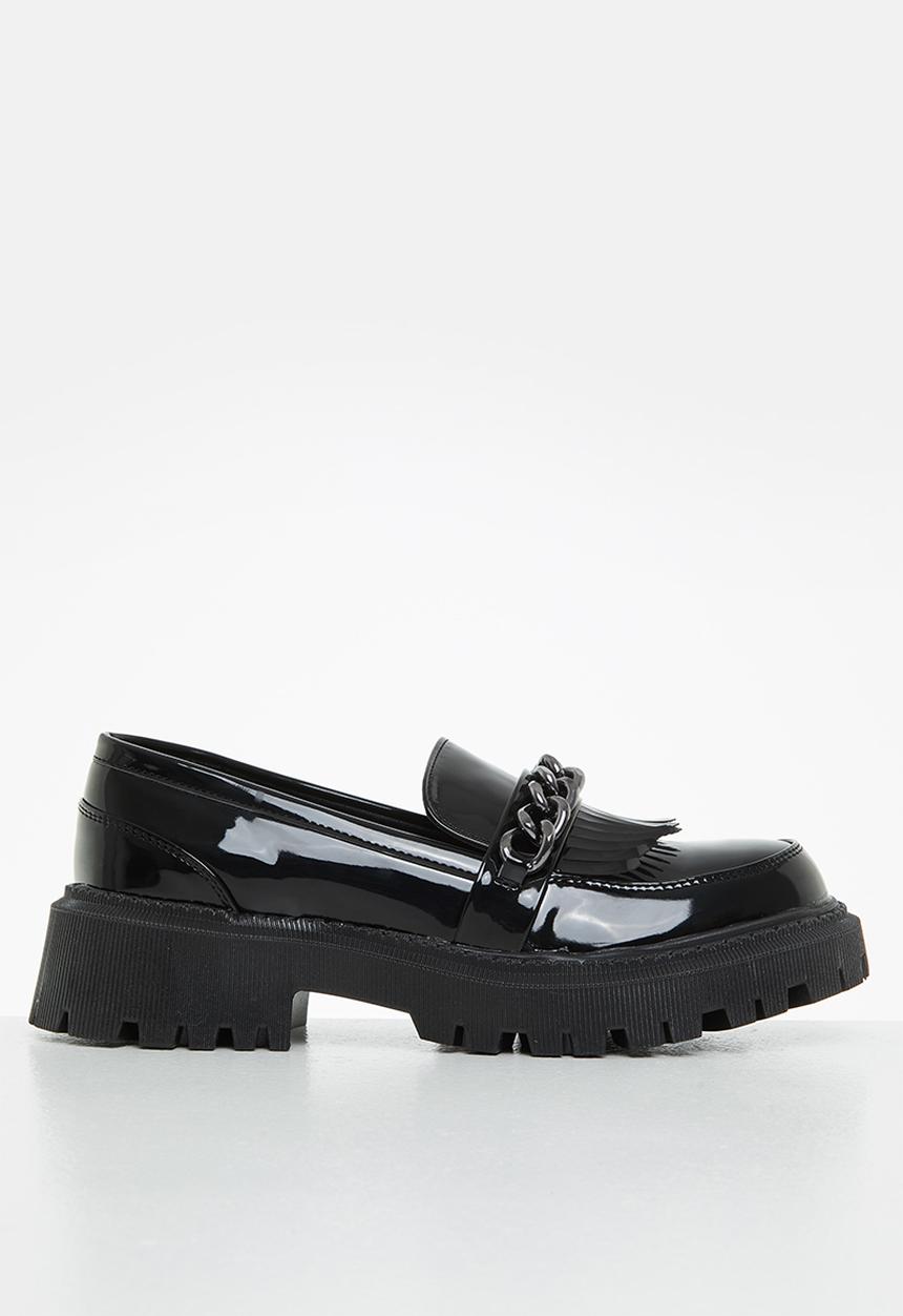 Footwork - Brianna chunky chain loafer - black