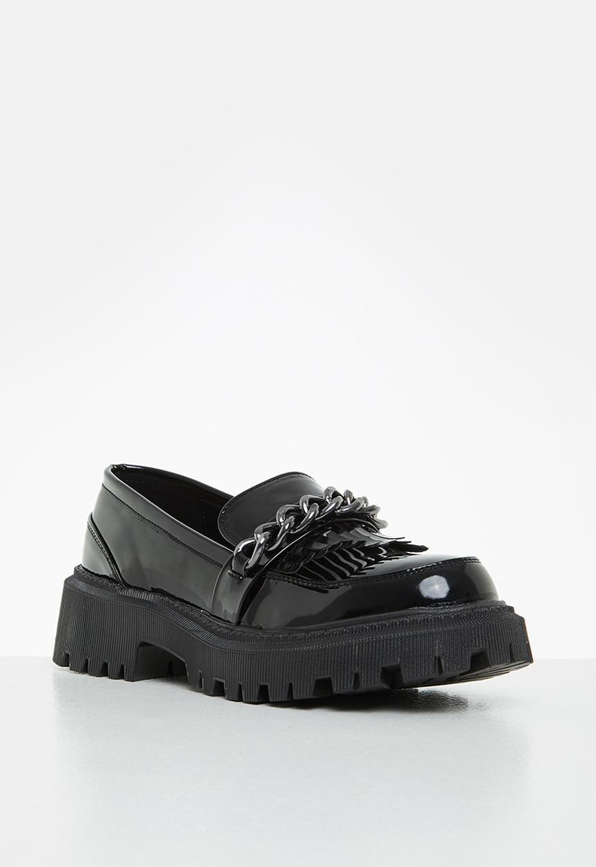 Footwork - Brianna chunky chain loafer - black