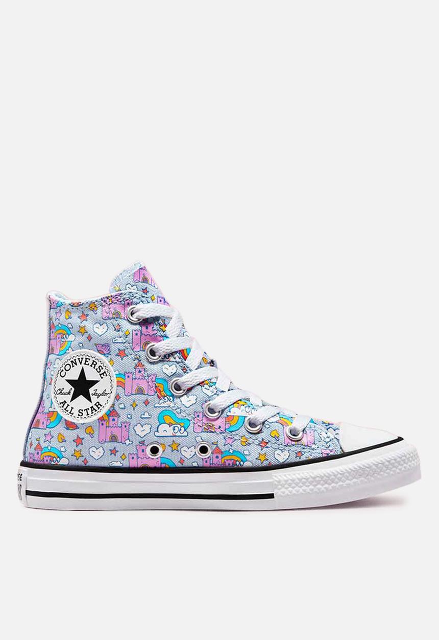 Converse - Chuck Taylor all star rainbow castles hi - lt armory blue/beyond pink