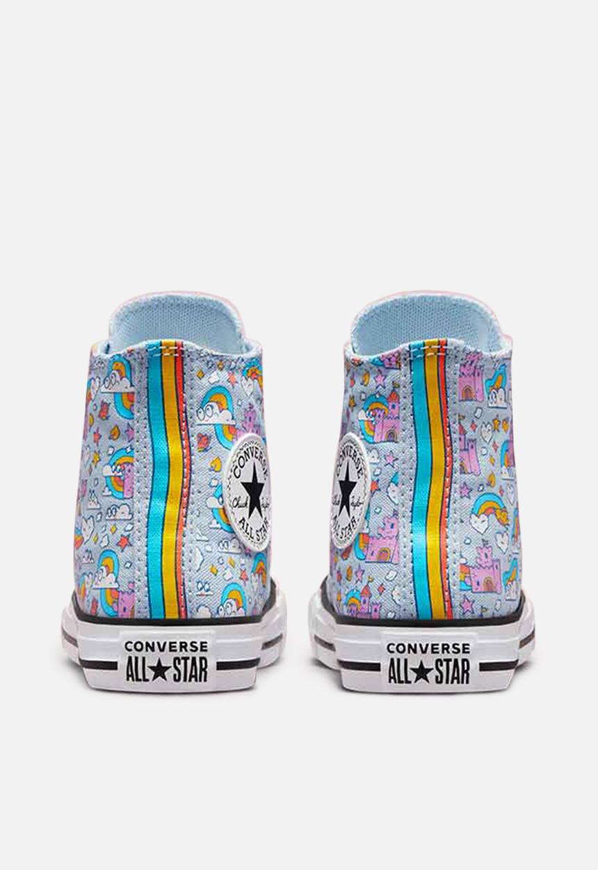 Converse - Chuck Taylor all star rainbow castles hi - lt armory blue/beyond pink