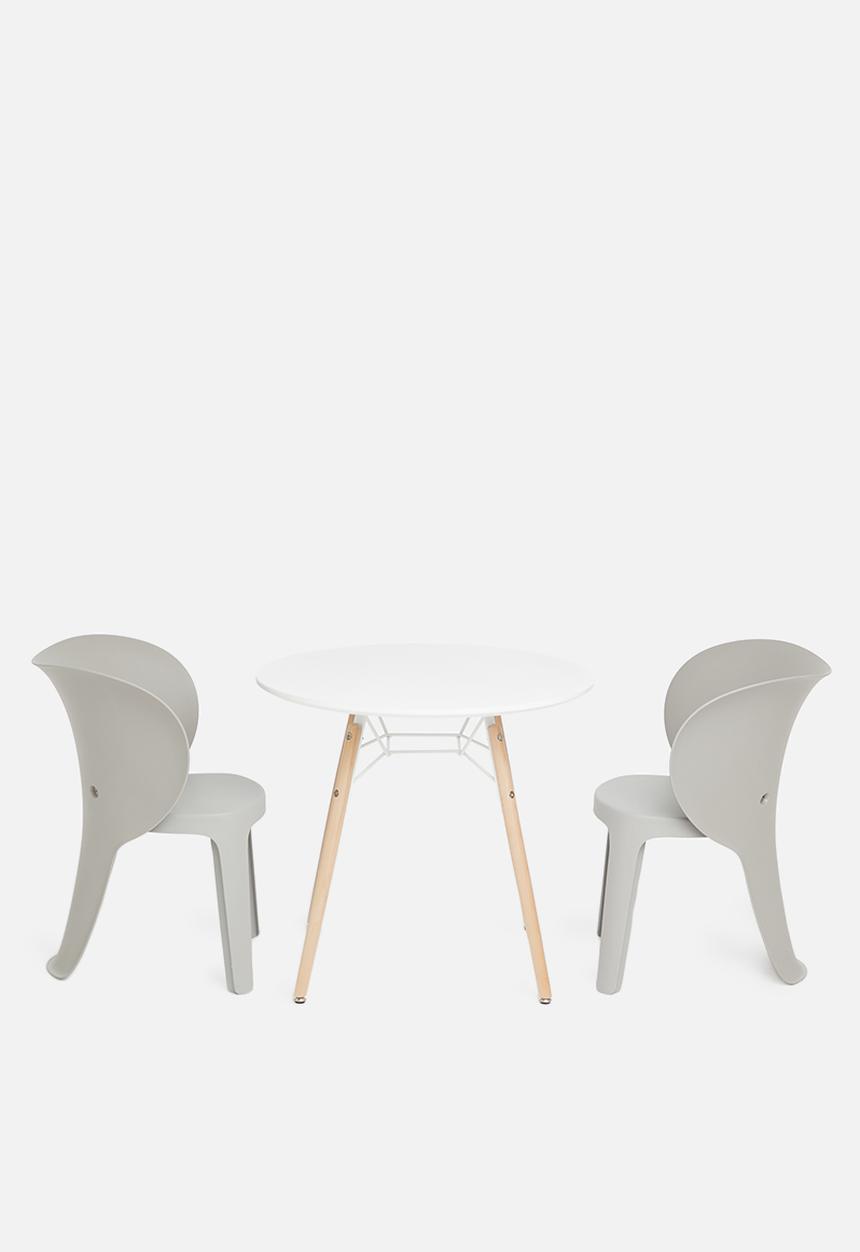 Sixth Floor - Ellie table & chair play set - white & grey