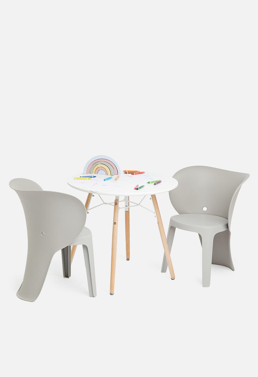 Sixth Floor - Ellie table & chair play set - white & grey