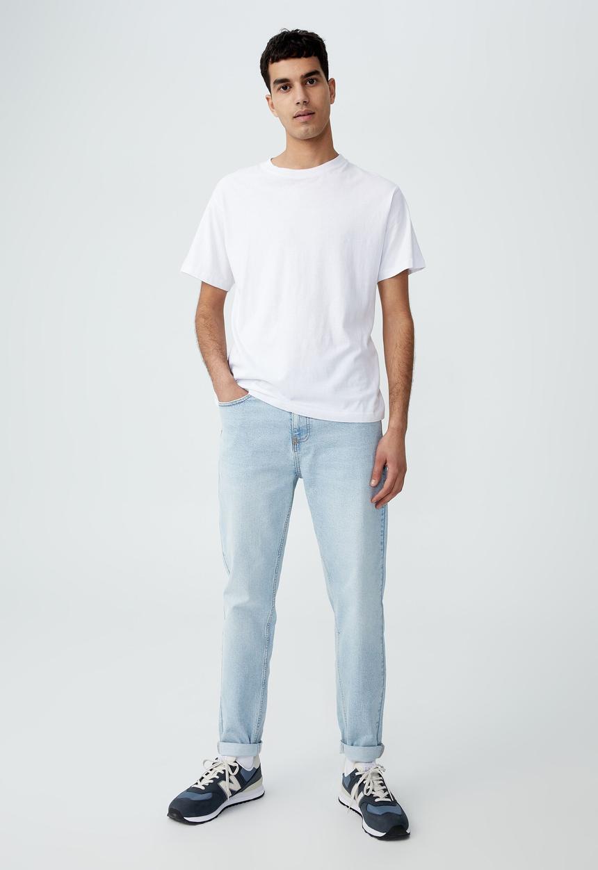 Cotton On - Relaxed tapered jean - vapour blue