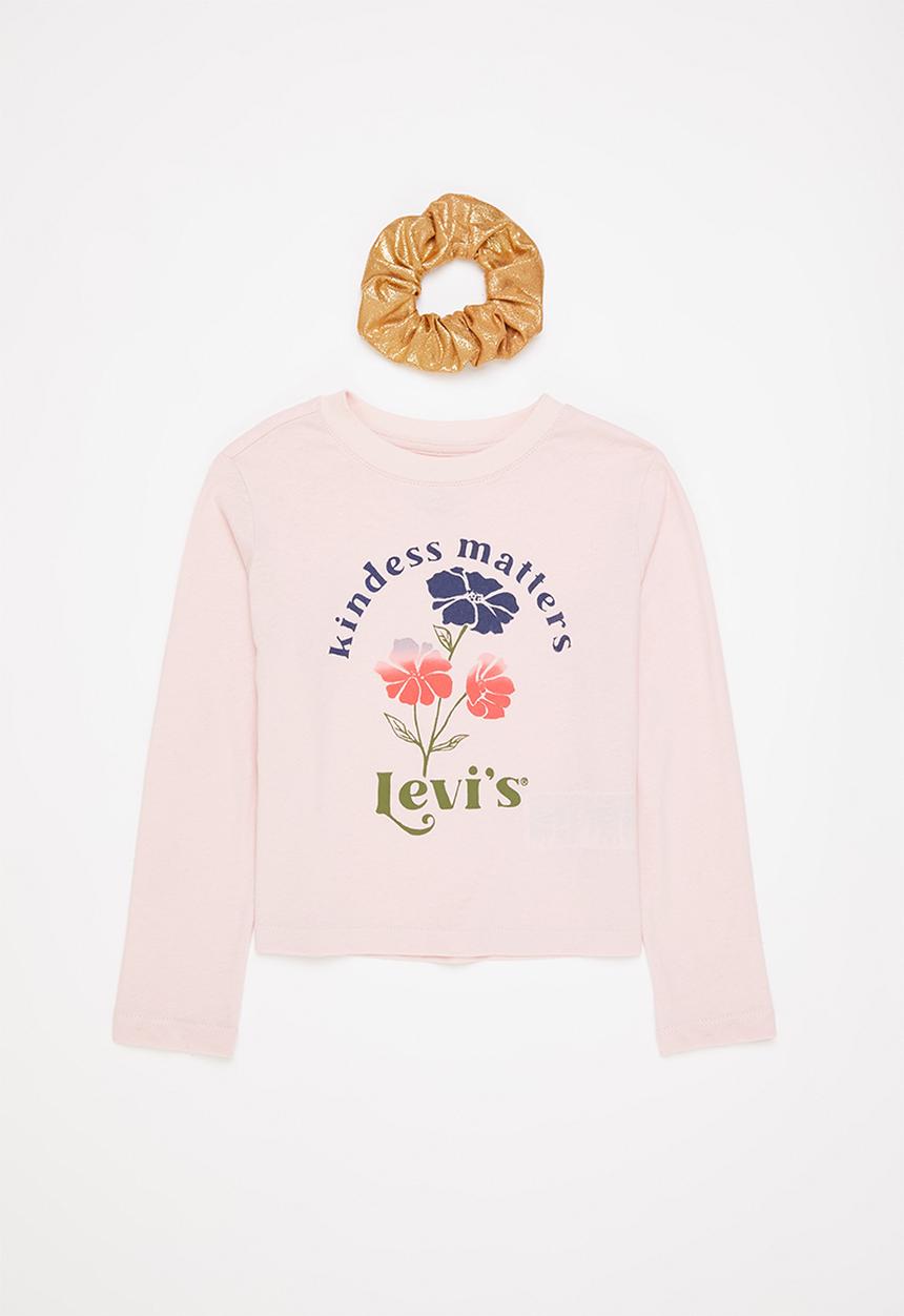 Levi’s® - Lvg long slv tee scrunchie set - potpourri