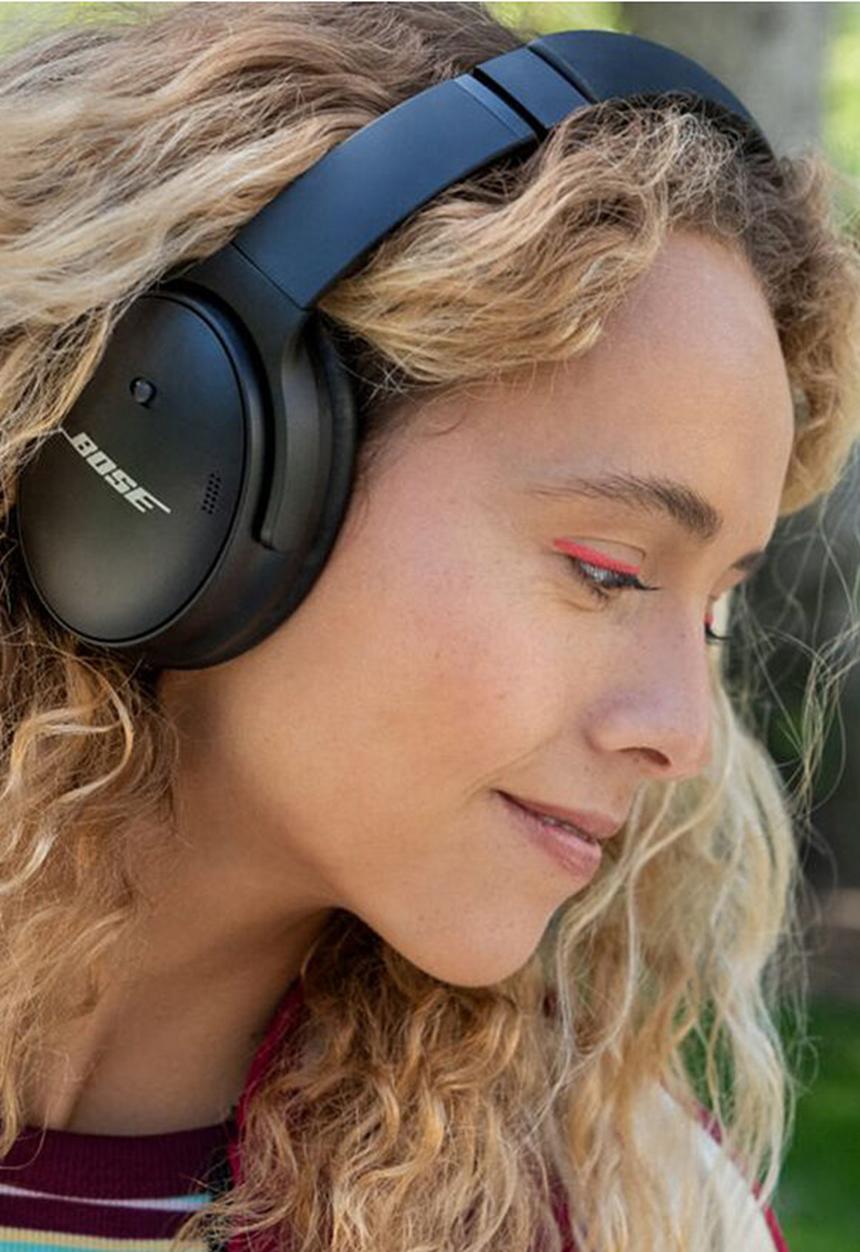 Bose - QC 45 noise-canceling wireless over-ear headphones - triple black