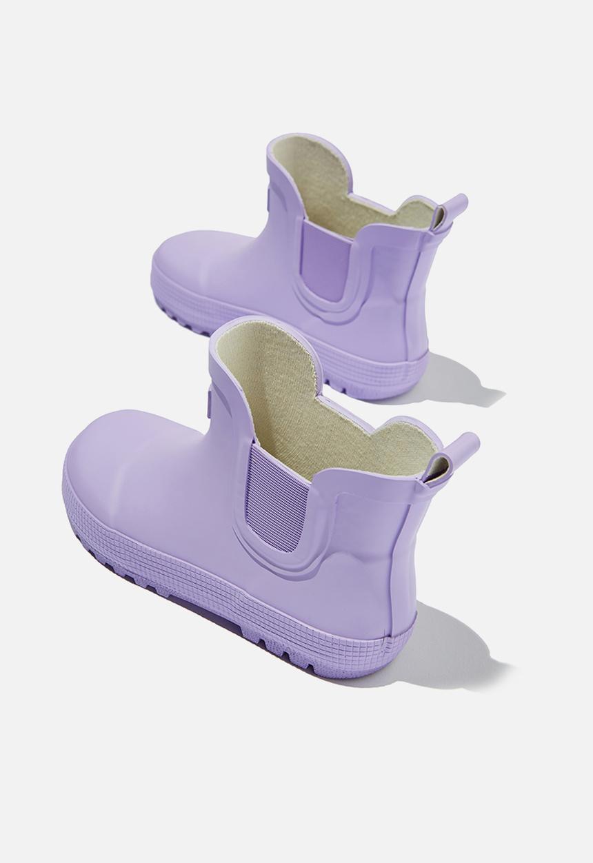 Cotton On - Gusset gumboot - vintage lilac grid