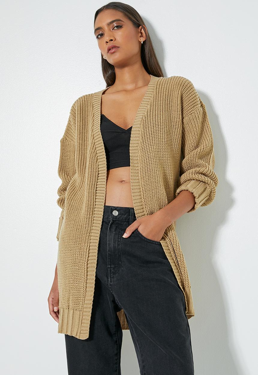 Superbalist - Chunky knit cardi - camel