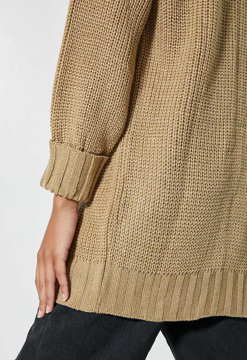 Superbalist - Chunky knit cardi - camel