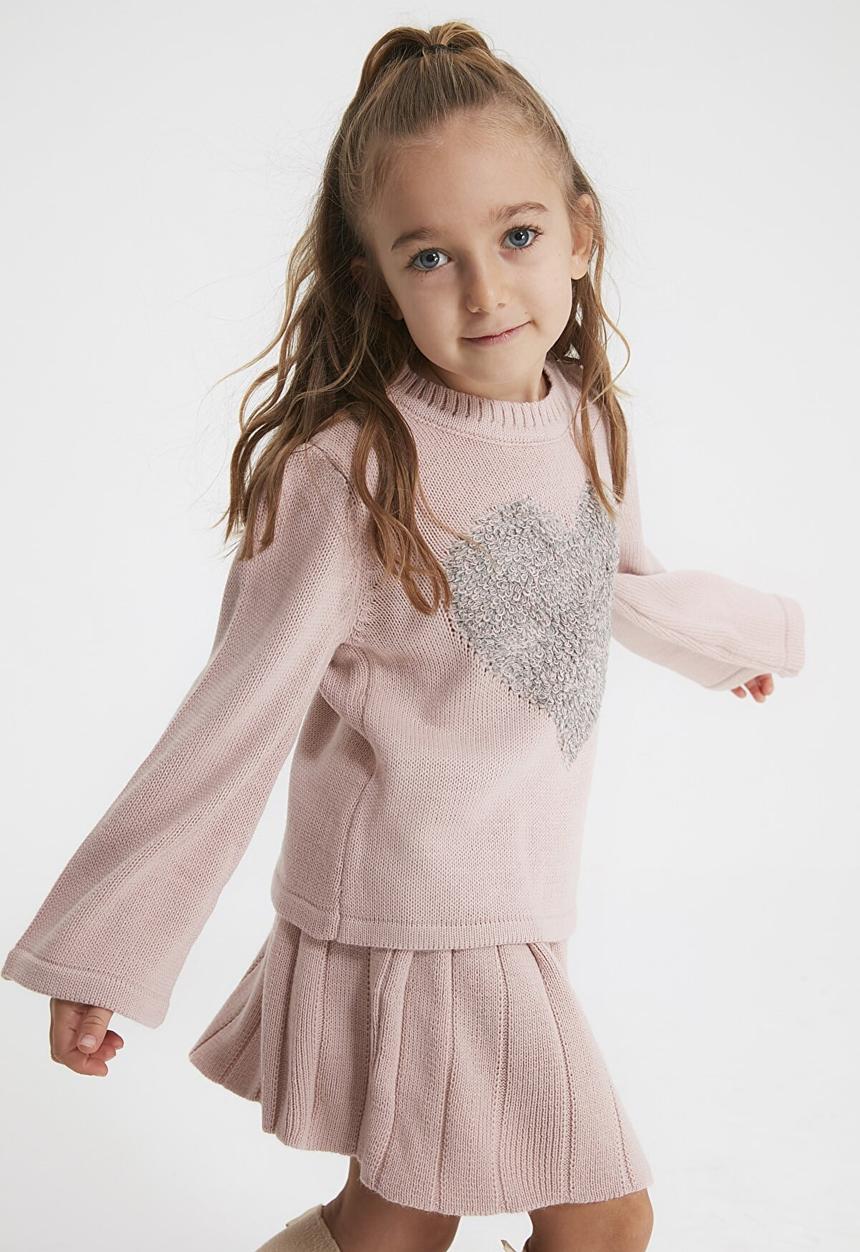 Trendyol - Girls heart jumper - pink