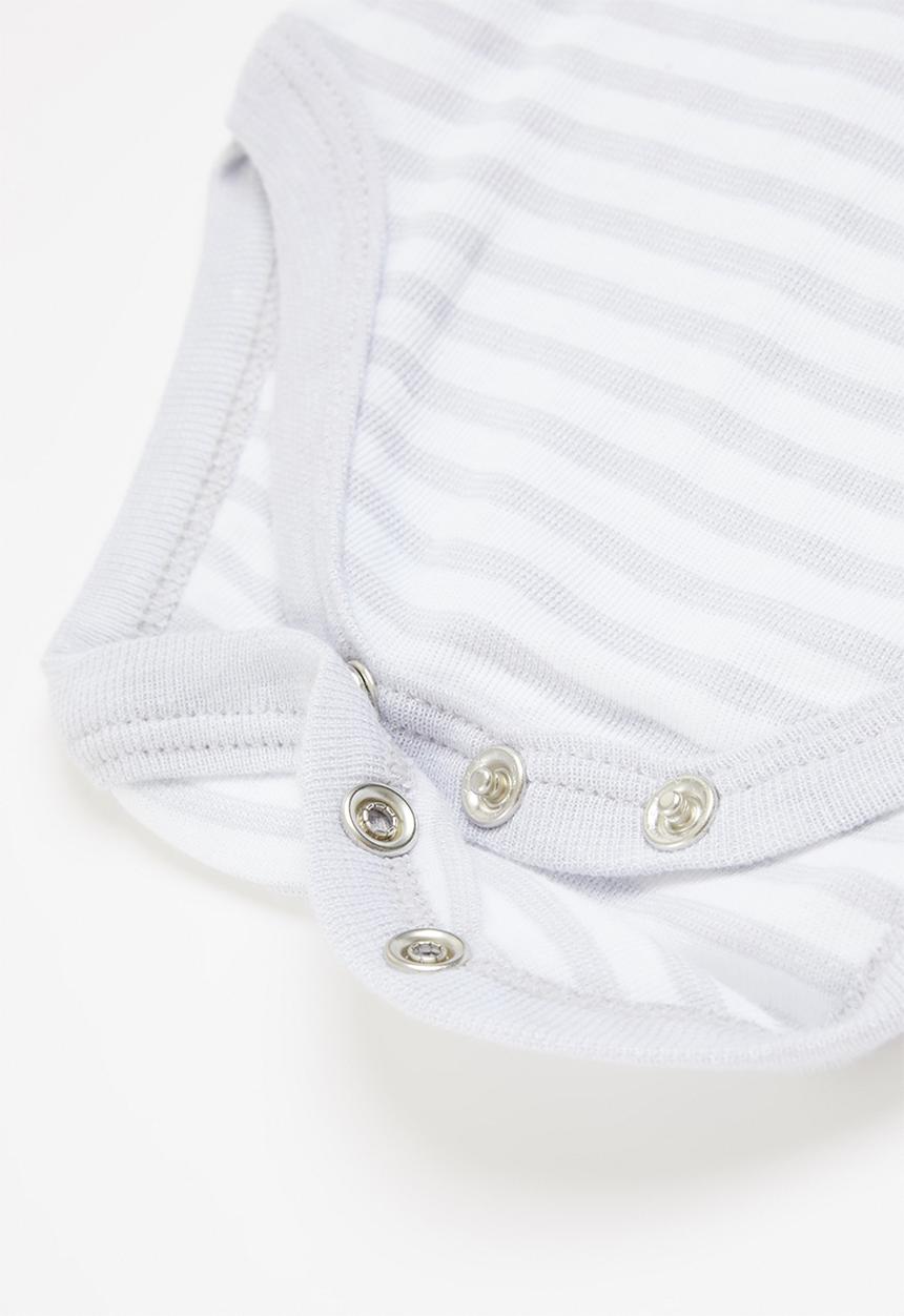 Pop Candy - 3 Pack long sleeve vests - grey