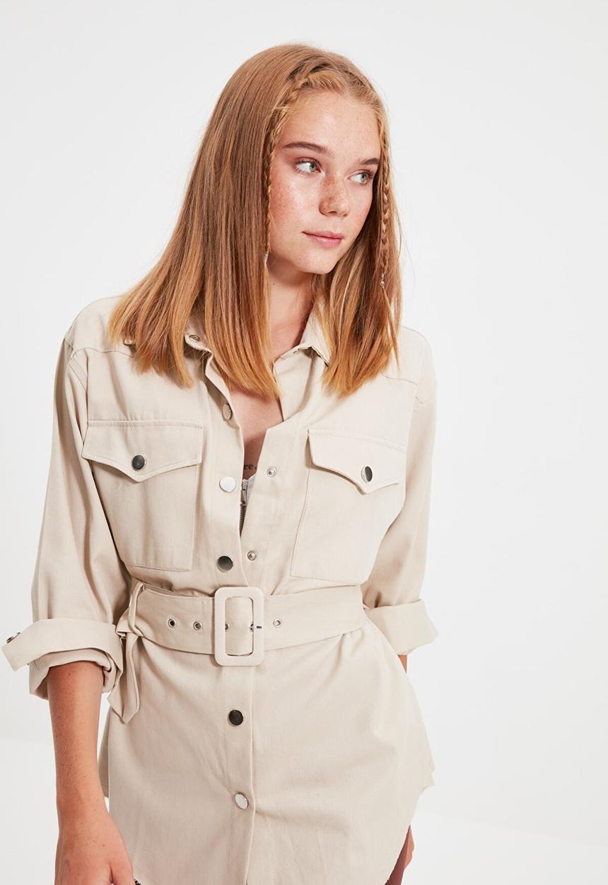 Trendyol - Basic jacket - stone