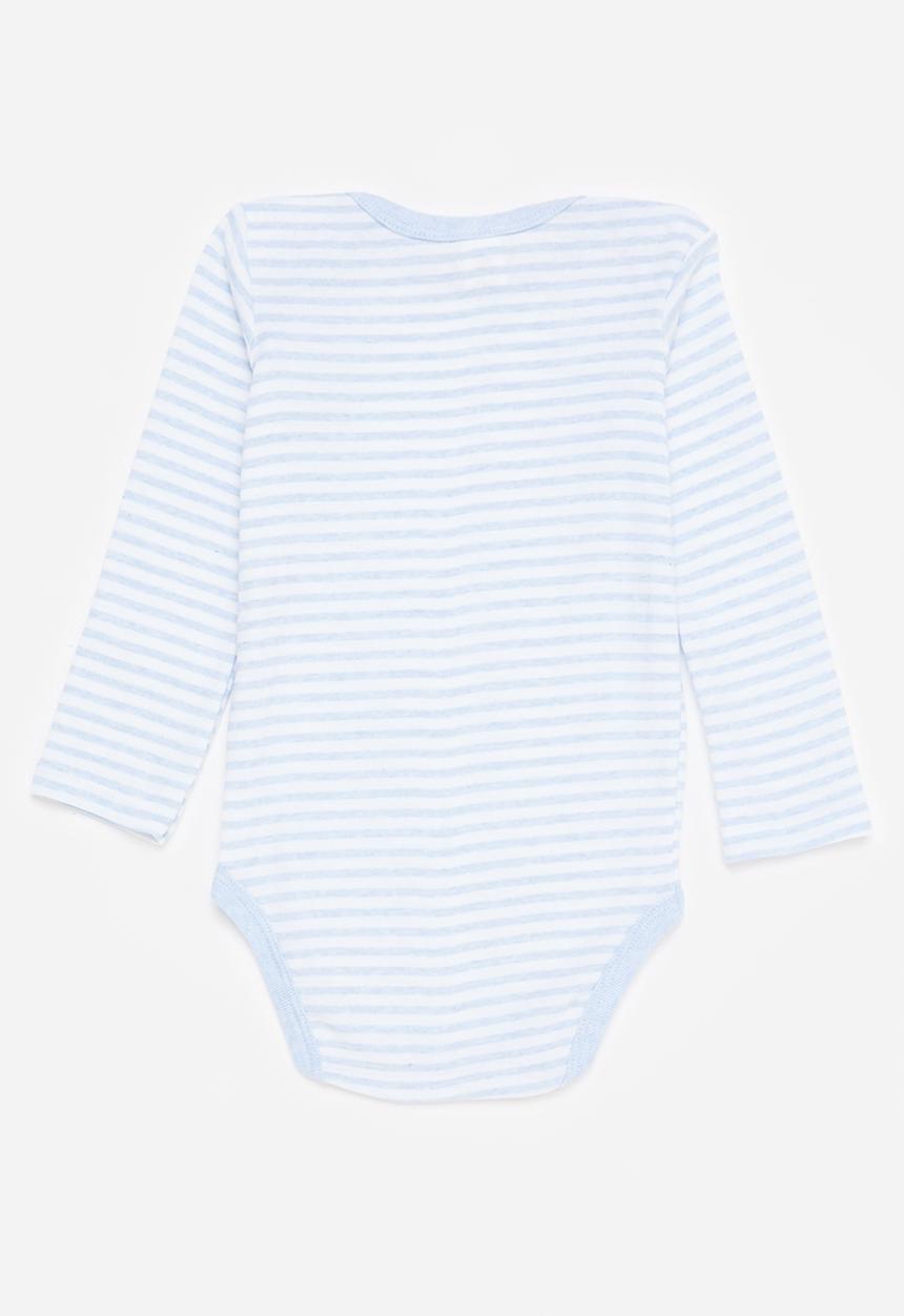 Pop Candy - 3 Pack long sleeve vests - blue