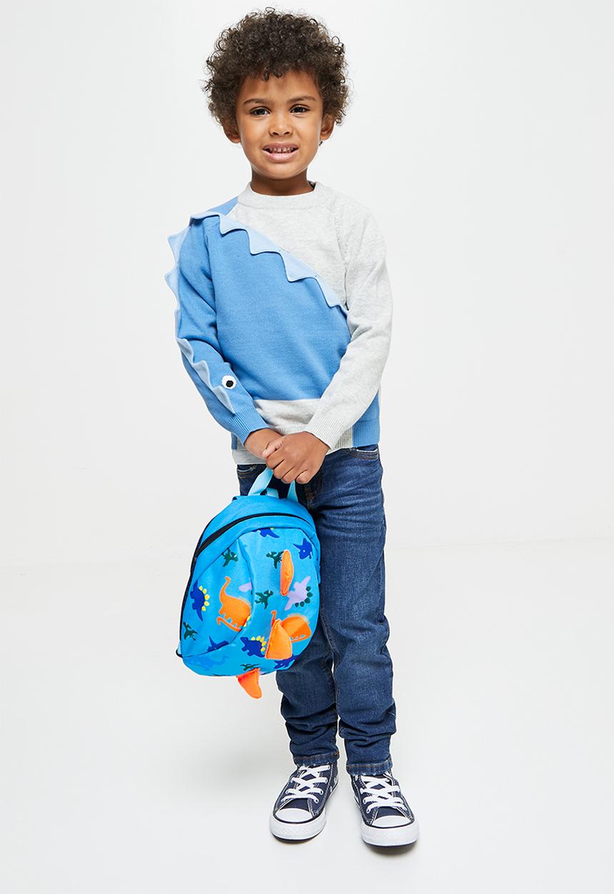 Pop Candy - Boys dino bag - blue & orange