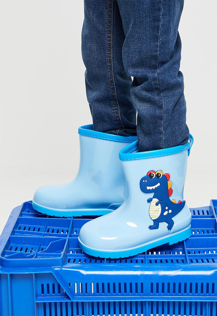 Pop Candy - Dino wellington boots - blue