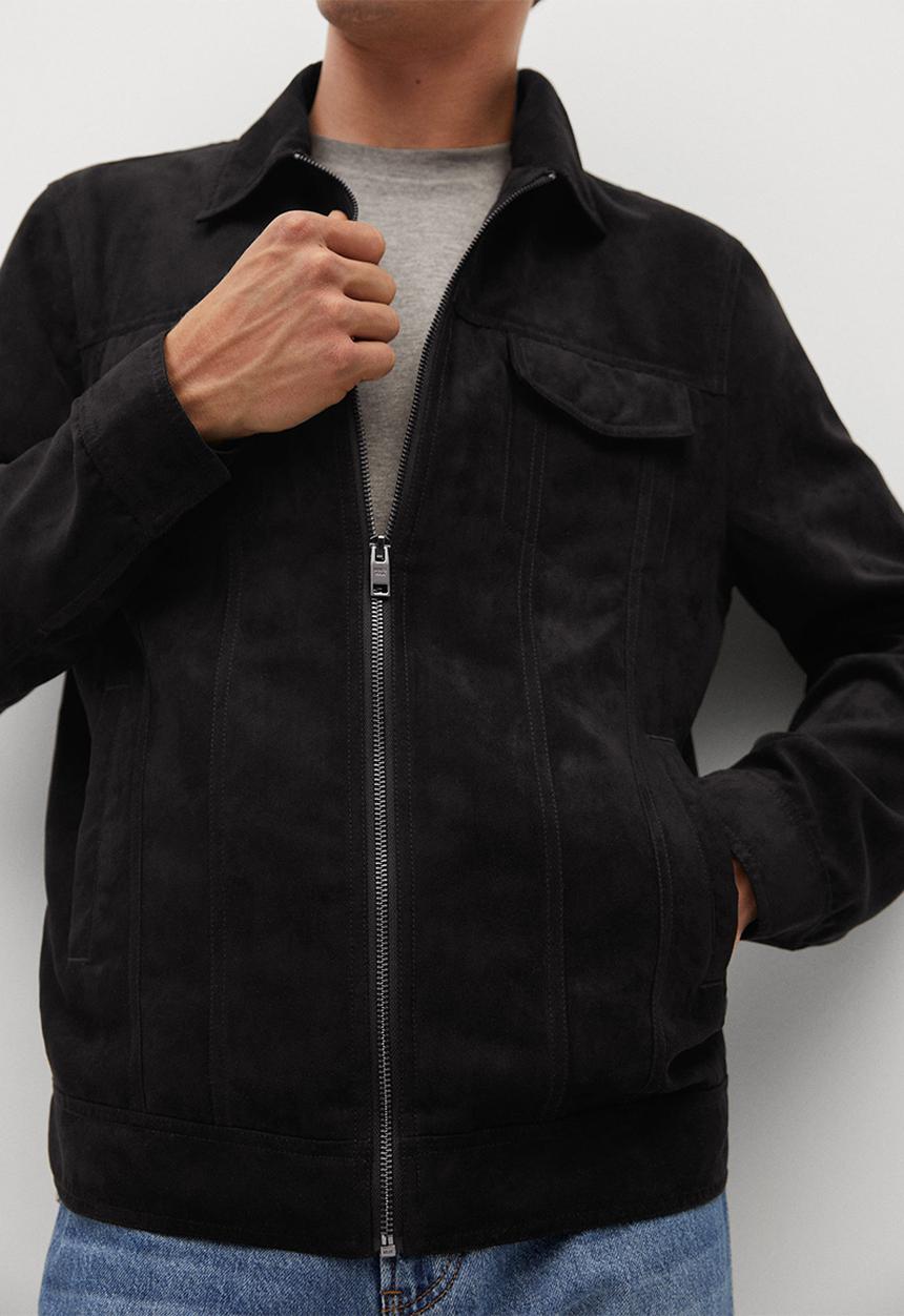 MANGO - Jacket perusa  - black