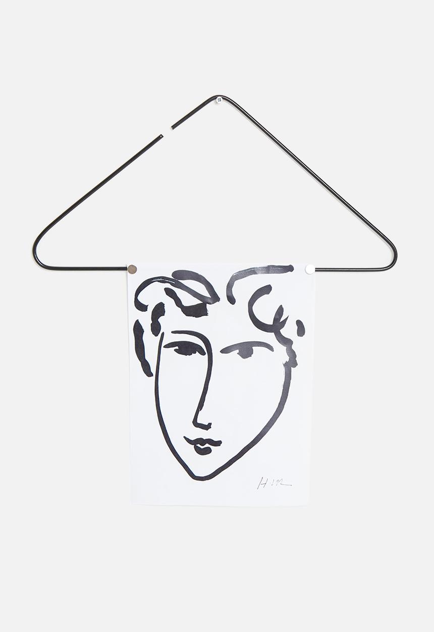 Elsje Designs - Metal minimalist A3 art hanger - black