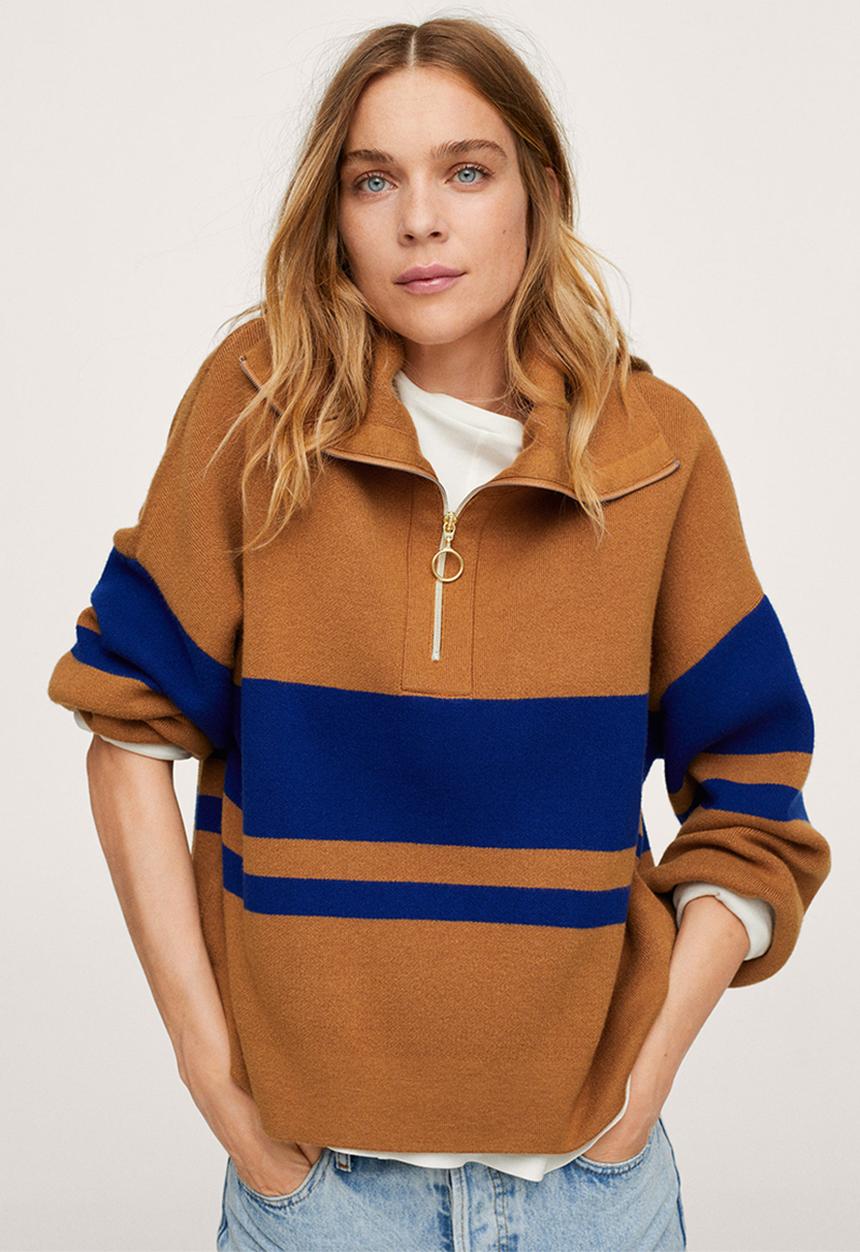 MANGO - Sweater titanic - medium brown