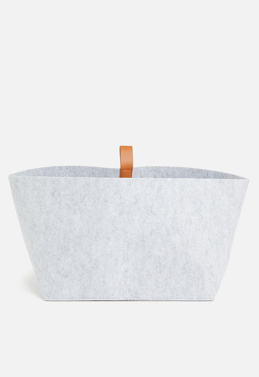 Sixth Floor - Felt basket set of 3 - grey
