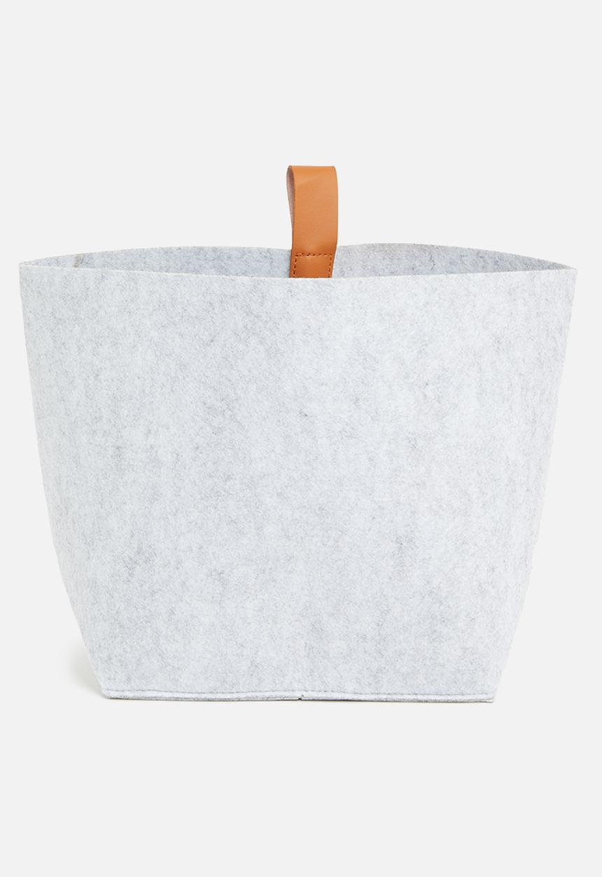 Sixth Floor - Felt basket set of 3 - grey