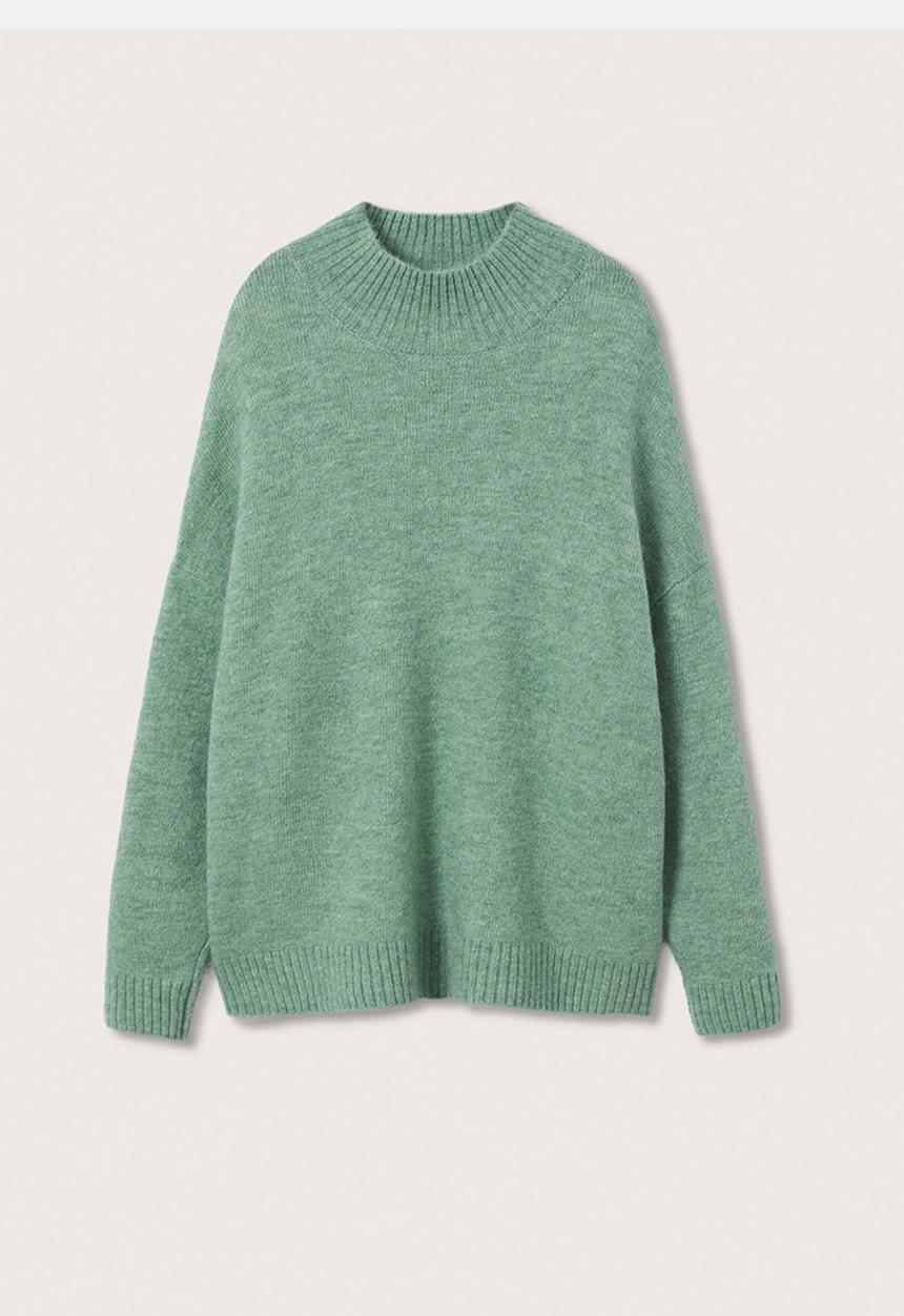MANGO - Plus sweater nantes - aqua green