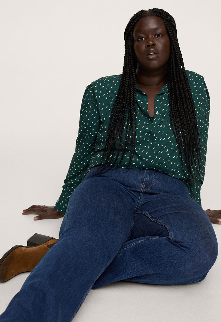 MANGO - Plus blouse cortesan - green