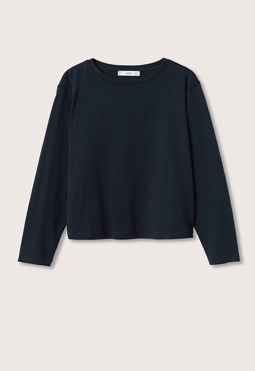 MANGO - T-shirt roda - navy